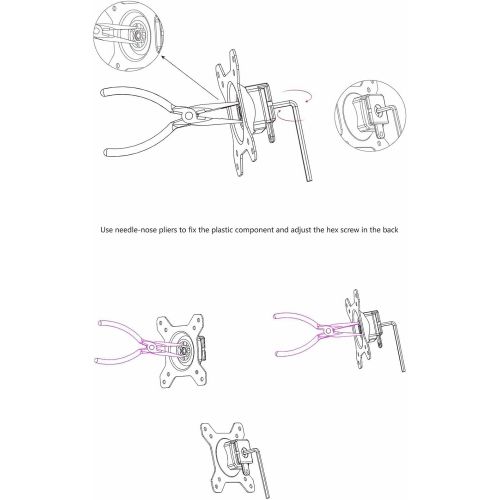  [아마존베스트]HFTEK 3-way monitor arm - desk mount for 3 screens from 15 - 27 inches with VESA 75 / 100 (MP230C-N)