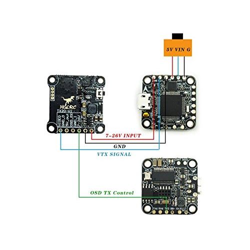  HGLRC XJB F440 V2 Stack - F4 Flight Controller - 40A Blheli32 ESC