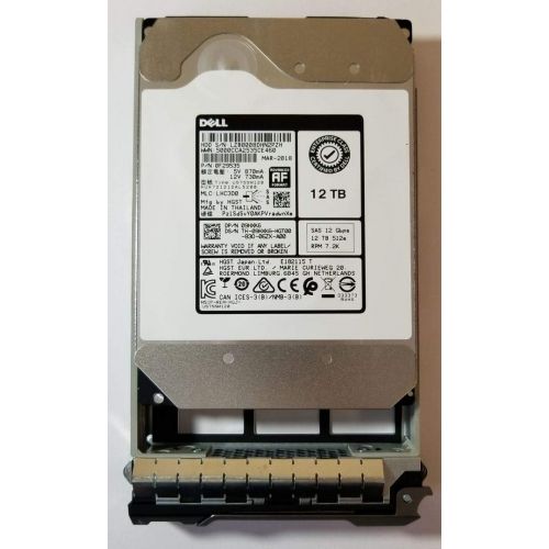  HGST 12TB HDD 7.2K RPM 3.5 12Gb/s SAS Hard Disk Drive Model: HUH721212AL5200 DP/N: 9HXK6