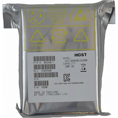  HGST 0B26011 Ultrastar C10K900 HUC109030CSS600 300 GB 2.5 Internal Hard Drive - SAS - 10000 rpm - 64 MB Buffer Bare Drive