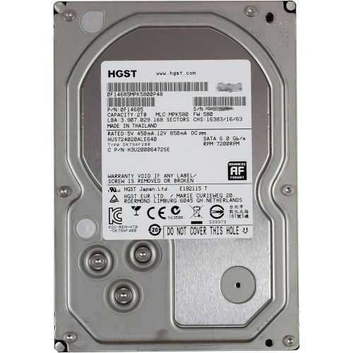  HGST Ultrastar 7K4000 HUS724020ALE640 2 TB 3.5 Internal Hard Drive (0F14685) -