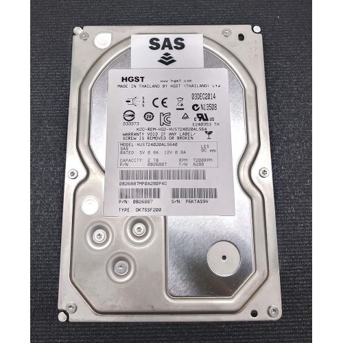  HGST Ultrastar 7K4000 HUS724020ALS640 2 TB 3.5 Internal Hard Drive SAS - 7200 rpm - 64 MB Buffer (0B26887)