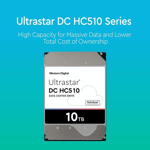  HGST WD Ultrastar DC HC510 10TB 7200 RPM SATA 6Gb/s 3.5 Helium Platform Enterprise Hard Disk Drive - HUH721010ALE604 (0F27606)