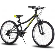 HH HILAND Hiland 24 Inch Mountain Bike Shimano 7-Speed for Youth/Teen Bike Multiple Colors