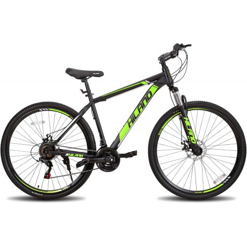  HH HILAND Hiland 29 Inch Mountain Bike for Tall Men, Shimano 21 Speeds with Disc-Brakes, 19 Inch Frame for Big Mens Bike
