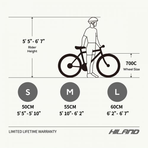  HH HILAND Hiland Road Bike,Shimano 14 Speeds,Light Weight Aluminum Frame,700C Racing Bike for Men