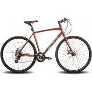 HH HILAND Hiland Road Bike Hybrid Bike Shimano 24 speeds with Disc Brake, 700C Wheels Bikes for Men Mens 3 Colors 3 Sizes