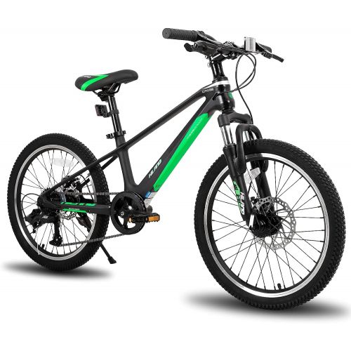  HH HILAND HILAND Kid Mountain Bike,Internal Cable, Magnesium Alloy Frame, 7 Speeds, Disc Brake, with Suspension Fork for Boys Girls