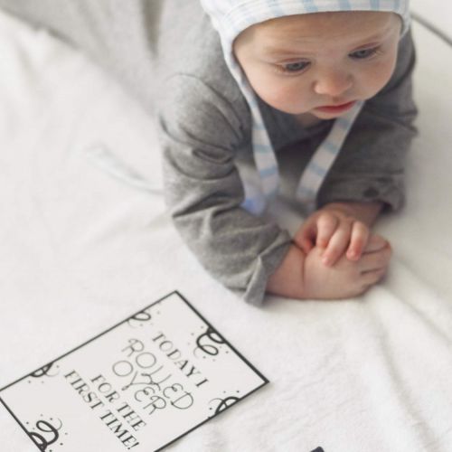  HH Henry Hunter Henry Hunter Baby Monthly Milestone Blanket with Frame & Milestone Cards | Photography Prop for...