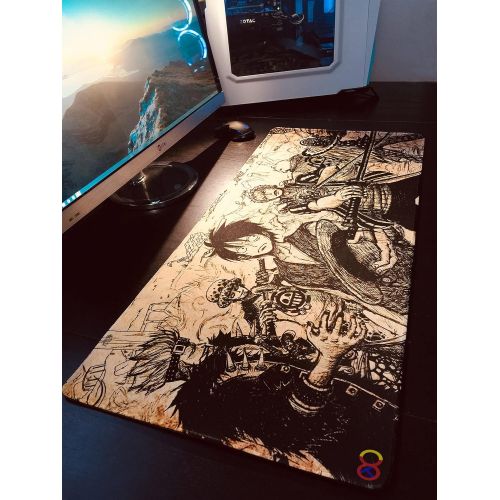  HH8 Large Gaming Mouse Pad One Piece Animation 36 x 16 x .1 Inches