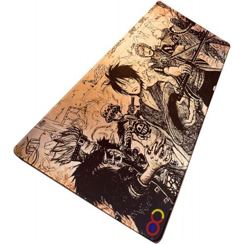  HH8 Large Gaming Mouse Pad One Piece Animation 36 x 16 x .1 Inches