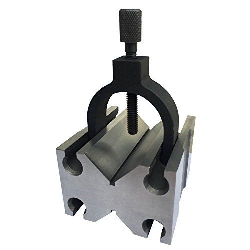  HHIP 3402-0968 Toolmakers V-Blocks with Clamp in Slot, 2-34 Length x 2-12 Width x 1-34 Height