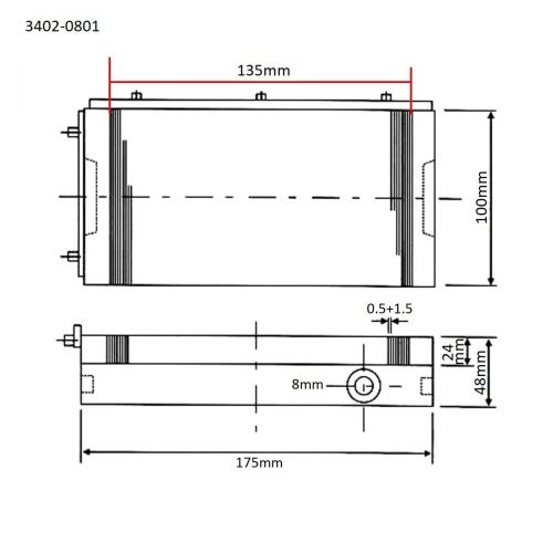  HHIP 3402-0802 5 x 10 Inch Dense Permanenet Magnetic Chuck - Fine