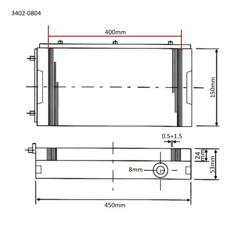  HHIP 3402-0802 5 x 10 Inch Dense Permanenet Magnetic Chuck - Fine