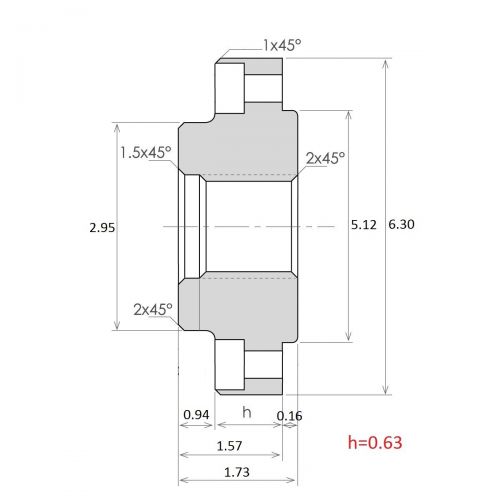  HHIP UNTHREADED Backplate/Adapter for 8 Chucks (3900-3340)