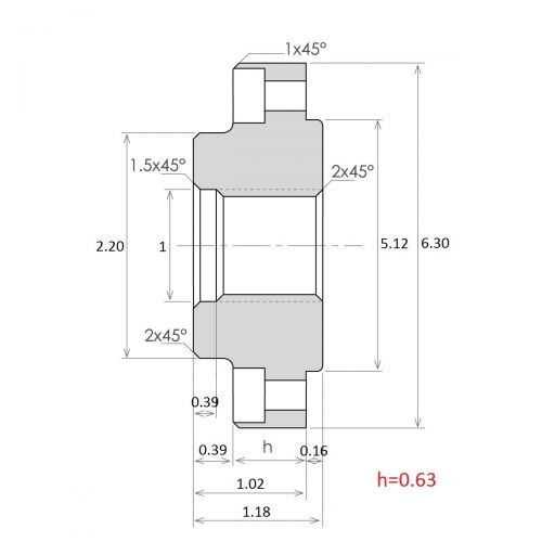  HHIP UNTHREADED Backplate/Adapter for 8 Chucks (3900-3340)