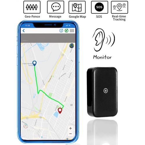  HHSW GPS Tracker, Mini Portable GPS Location Tracker Positioning SOS 2G GMS Finder for Elder Children Car Dogs Cats Pets