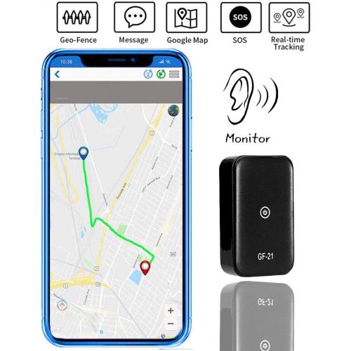  HHSW GPS Tracker, Mini Portable GPS Location Tracker Positioning SOS 2G GMS Finder for Elder Children Car Dogs Cats Pets