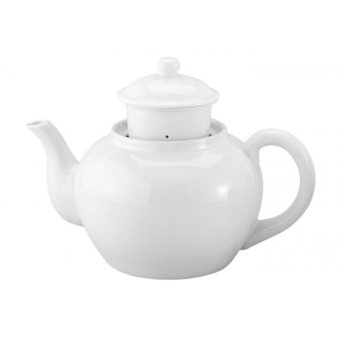  HIC Harold Import Co. Harold Import Co. NT-653W HIC Teapot, White, Fine White Porcelain, 12-Cup, 75-Ounce Capacity