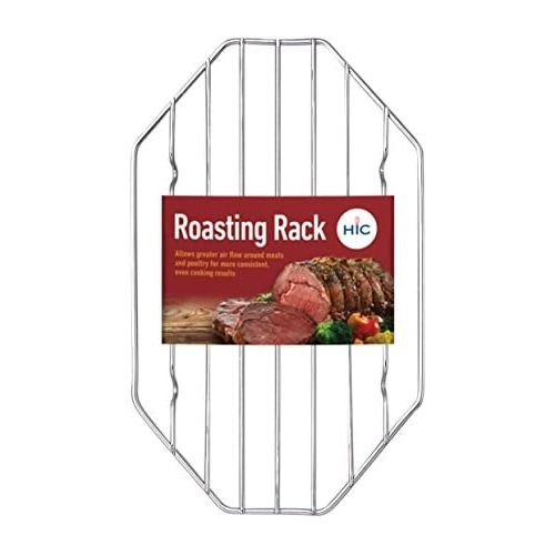  Harold Imports Harold 10x6 Chrome Wire Roasting Baking Broiling Rack, Beef Poultry Pork Turkey