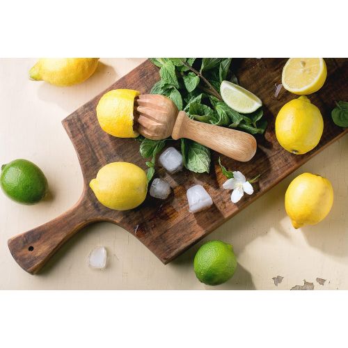  [아마존베스트]HIC Harold Import Co. HIC Citrus Juicer Reamer, Hardwood, 6.5-Inches