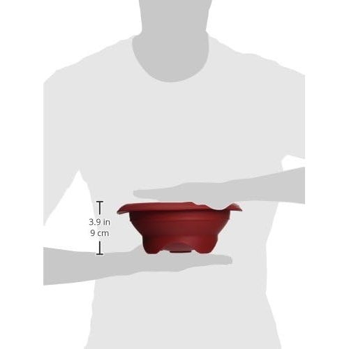  HIC Kitchen Rose Levy Beranbaum’s Baking Bowl Double Boiler, European-Grade Silicone, Red, 1.5-Quarts (6-Cups) Capacity