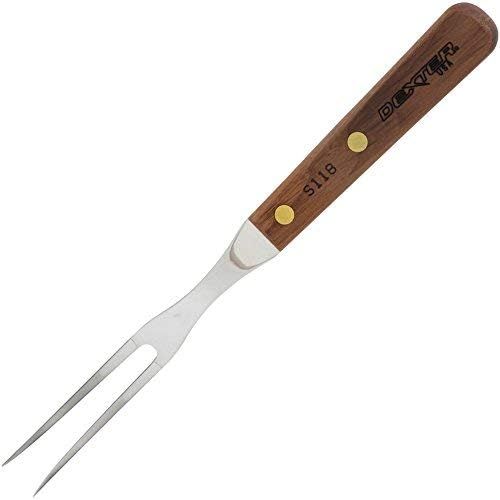  HIC Kitchen Dexter-Russell All-Purpose Fork, Stainless Steel with Walnut Handle, Made in the USA, 10-1/2