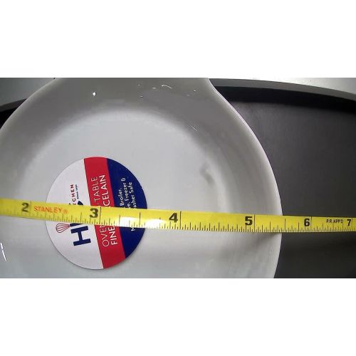  [아마존베스트]HIC Harold Import Co. 1 X 98030 Porcelain Round Au Gratin Dish, 5, 4 Oz 98030-HIC, 1 EA