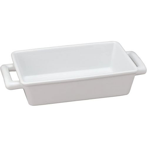  [아마존베스트]HIC Harold Import Co. HIC Harold Import Co White Porcelain 8.5 x 5.5 Inch Individual Lasagna Pan, Set of 2