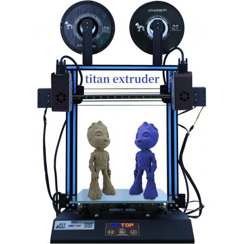  HICTOP Tenlog D3 pro 3D Printer IDEX Independent Dual Extruder 24V D3 Hero Direct Feed 11.8x11.8x13.8 inch(300x300x350mm) (Dual Extruder)