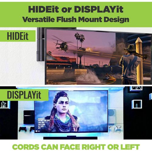  [아마존베스트]HIDEit Mounts HIDEit 4 Original PS4 Mount - Wall Mount for PS4 Original (Black) - Works with Limited Edition PS4 Original Consoles - Made in the USA and Trusted Worldwide Since 2009