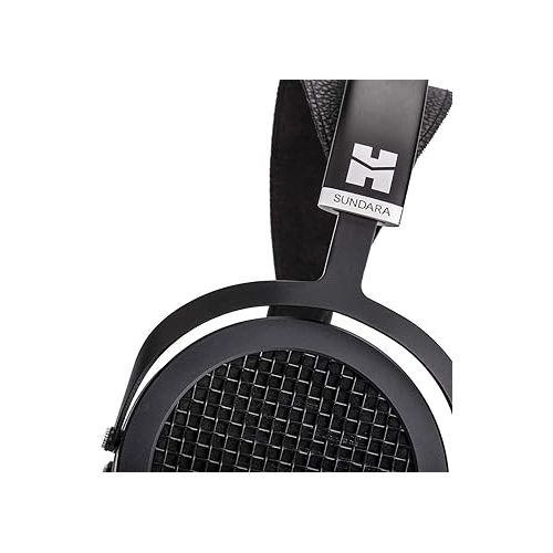  HIFIMAN SUNDARA Hi-Fi Headphone with 3.5mm Connectors, Planar Magnetic, Comfortable Fit with Updated Earpads-Black, 2020 Version