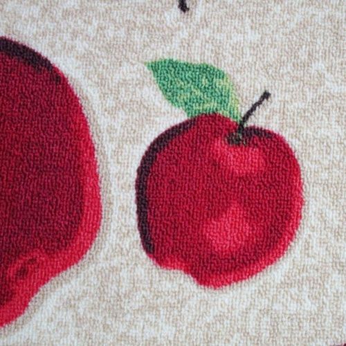  HIGOGOGO Red Apple Kitchen Area Rugs Mats, D-Ring Non-Slip Rubber Backing Floor Rug and Carpet Kitchen Room Decor, Machine Washable Bathroom Rugs Doormat Foot Pads, 20x30