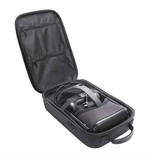  HIJIAO Hard Travel Case for Oculus Quest VR Gaming Headset and Controllers Accessories Waterproof Shockproof Carring case (Black)