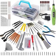 Pro Grade 3D Printing Tool Kit,3D Printer Tool Kits,Diverse 3D Printer Accessory & Electric Polishing Machine,Including Tool Box,for Remove/Trim and Finish 3D Print (Multi-Purpose)