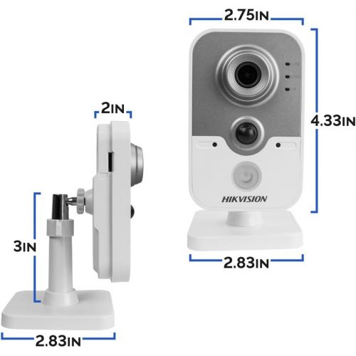  HIK Hikvision DS-2CD2442FWD-IW 4MP 2.8mm IP PoE Indoor IR Wireless WiFi Cube Camera with WDR  English Retail Version