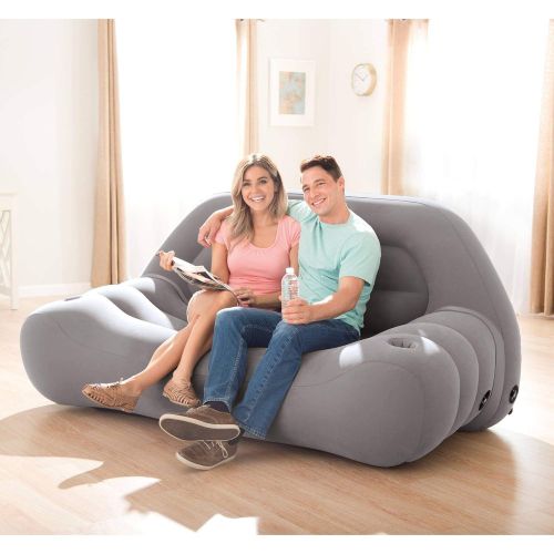  HIKENTURE Aromzen Inflatable Camping Sofa, 75 x 37 x 34