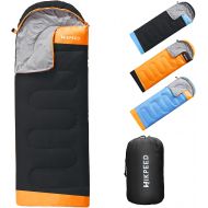 HIKPEED Backpacking Sleeping Bag, Sleeping Bag for Kids Adults Teens - Lightweight Compact Hiking Camping Sleeping Bag, Suitable for 3 Seasons Warm & Cool Weather