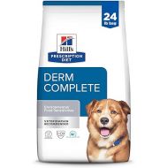 Hill's Prescription Diet Derm Complete Skin & Food Sensitivities Dry Dog Food, Rice & Egg Recipe, Veterinary Diet, 24 lb. Bag