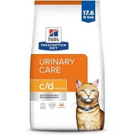 Hill's Prescription Diet c/d Multicare Urinary Care with Chicken Dry Cat Food, Veterinary Diet, 17.6 lb. Bag