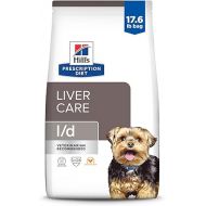 Hill's Prescription Diet l/d Liver Care Chicken Flavor Dry Dog Food, Veterinary Diet, 17.6 lb. Bag, White