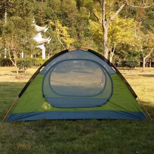  HILLMAN 3-4 Season 2 3 Person Lightweight Backpacking Tent Windproof Camping Tent Awning Family Tent Two Doors Double Layer with Aluminum rods for Outdoor Camping Family Beach Hunting Hiki