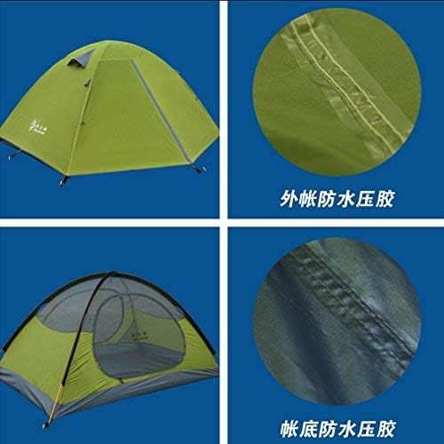  HILLMAN 3-4 Season 2 3 Person Lightweight Backpacking Tent Windproof Camping Tent Awning Family Tent Two Doors Double Layer with Aluminum rods for Outdoor Camping Family Beach Hunting Hiki