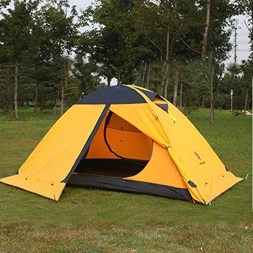  HILLMAN 3-4 Season 2 3 Person Lightweight Backpacking Tent Windproof Camping Tent Awning Family Tent Two Doors Double Layer with Aluminum rods for Outdoor Camping Family Beach Hunting Hiki