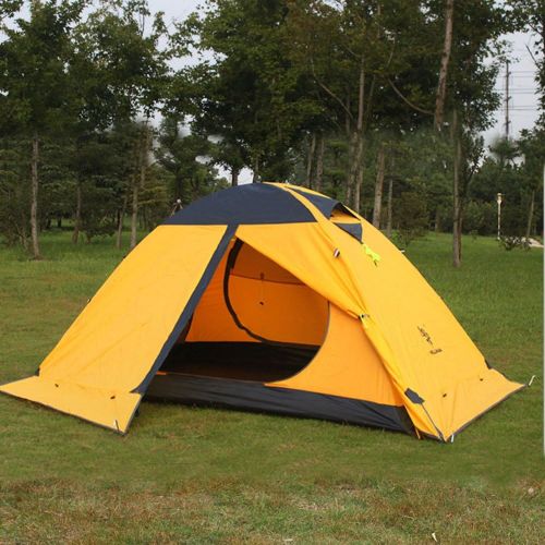  HILLMAN 3-4 Season 2 3 Person Lightweight Backpacking Tent Windproof Camping Tent Awning Family Tent Two Doors Double Layer with Aluminum rods for Outdoor Camping Family Beach Hunting Hiki