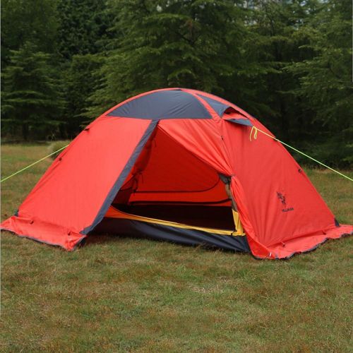  HILLMAN 3-4 Season 2 3 Person Lightweight Backpacking Tent Windproof Camping Tent Awning Family Tent Two Doors Double Layer with Aluminum rods for Outdoor Camping Family Beach Hunting Hiki