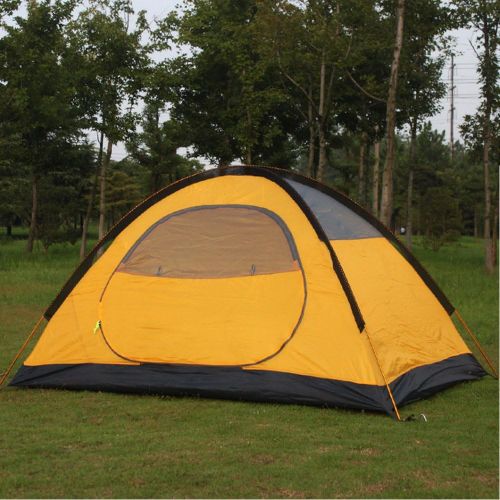  HILLMAN 3-4 Season 2 3 Person Lightweight Backpacking Tent Windproof Camping Tent Awning Family Tent Two Doors Double Layer with Aluminum rods for Outdoor Camping Family Beach Hunting Hiki