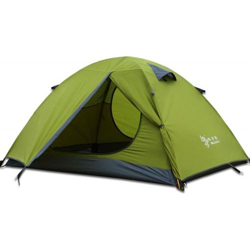  HILLMAN 3-4 Season 2 3 Person Lightweight Backpacking Tent Windproof Camping Tent Awning Family Tent Two Doors Double Layer for Outdoor Camping Family Beach Hunting Hiking Travel (Green-2