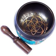 Tibetan Singing Bowl Set Bronze - Master Healing Grade - Authentic Handcrafted Sound Bowl by Himalayan Bazaar