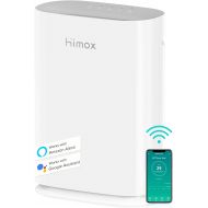 HIMOX Smart WiFi Alexa Air Purifier for Home Large Room 1560 sq.ft 250 CFM, Remove 99.99% Virus Allergies Pollen Smoke Pets Odor, 20dB Quiet Ture H13 HEPA Filter for PM2.5, Air Fil